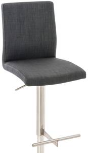 Tabouret de bar Cadiz Lot de 2 Gris lava - Argenté