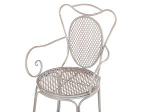 Chaise de jardin CILENTO Gris - Métal - 42 x 94 x 43 cm