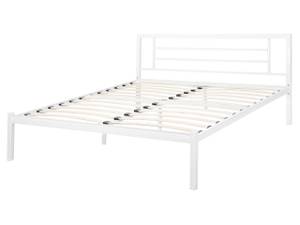 Doppelbett CUSSET Weiß - Breite: 162 cm