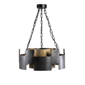 Lampe suspendue Docia Noir - Métal - 55 x 75 x 55 cm