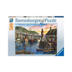 Puzzle Sonnenaufgang am Hafen 500 Teile Papier - 24 x 4 x 34 cm