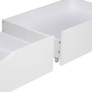 Coffret de rangement lot de 2 2196 Blanc - Bois massif - Bois/Imitation - 82 x 22 x 53 cm