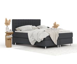 Boxspringbett Sorrento Schwarz - Breite: 140 cm