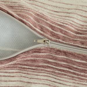 Kissenbezug rot-creme Streifen Pink - 40 x 40 x 40 cm
