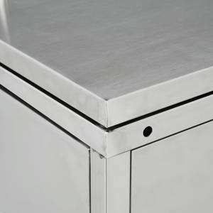 Mülltonnenbox 3000237 Silber - Metall - 78 x 115 x 69 cm
