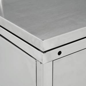 Mülltonnenbox 3000237 Silber - Metall - 69 x 115 x 77 cm