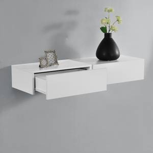 Wandregal-Set Oslo mit Schublade Weiß