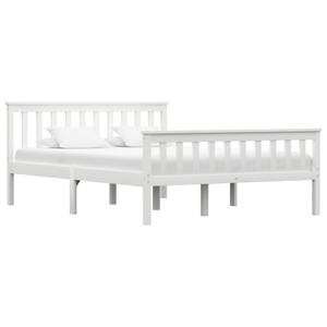 Cadre de lit 3001476 Blanc - Bois massif - Bois/Imitation - 148 x 82 x 208 cm