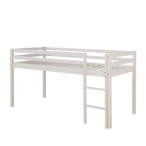 Lit mezzanine 1433 Blanc - Sans sommier - Profondeur : 96 cm