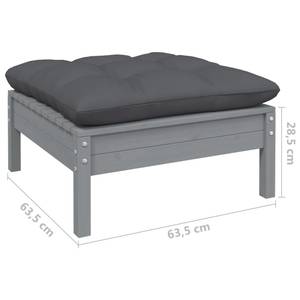 Garten-Lounge-Set (3-teilig) 3012380 Grau