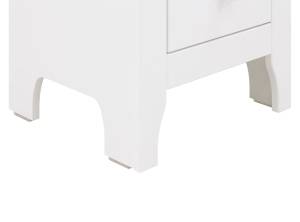 Nachttisch Evi Weiß - Holzwerkstoff - 40 x 56 x 35 cm