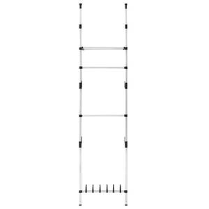 Teleskopgarderobensystem 321107 Silber - Metall - Kunststoff - 65 x 300 x 40 cm