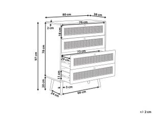 Kommode PEROTE 47 x 16 x 93 cm