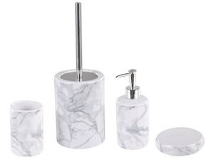 Set accessoires de salle de bain ARAUCO Blanc - Céramique - 12 x 35 x 12 cm