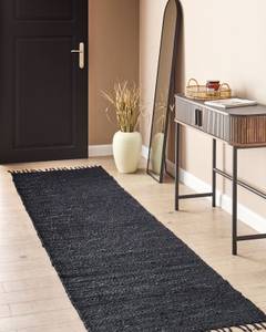 Tapis long SINANKOY Noir - Fibres naturelles - 80 x 1 x 300 cm