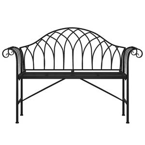 Gartenbank 318828 Schwarz - Metall - 128 x 88 x 44 cm