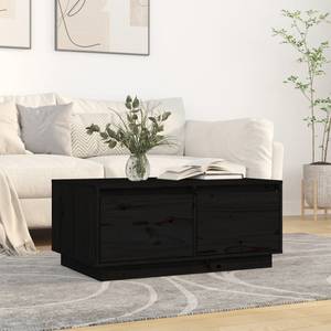 Couchtisch D200 Schwarz - Massivholz - 50 x 35 x 80 cm