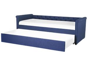 Lit gigogne LIBOURNE Bleu - Bleu marine - 220 x 184 cm