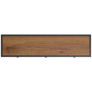 Meuble TV Shelby Marron - Bois massif - 160 x 48 x 160 cm