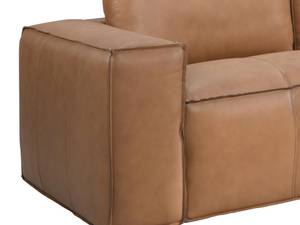 Sofa BERGONDI Braun - Echtleder - 99 x 76 x 195 cm