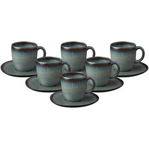 Kaffee-Set Lave 12-teilig Grau - Anzahl Teile im Set: 6