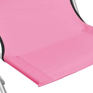 Strandstuhl Pink - Metall - Textil - 82 x 84 x 48 cm