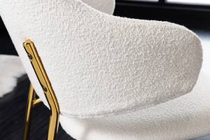 Stuhl VOGUE Weiß - Gold - Textil