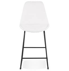 Tabouret De Bar ALICE Blanc - Métal - 48 x 109 x 55 cm