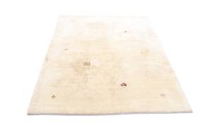 Wollteppich - 195x140cm Beige - Naturfaser - 140 x 2 x 195 cm