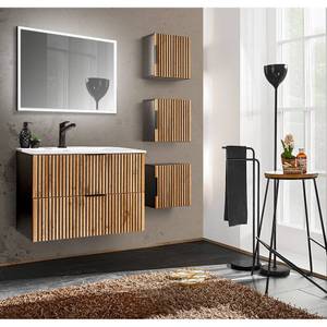 Badmöbel Set XANTEN (5-tlg) Braun - Holzwerkstoff - 130 x 200 x 46 cm