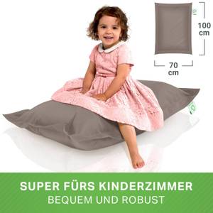 Kinder-Sitzsack 70x100cm & 70 Liter Grün - Kunststoff - Textil - 70 x 10 x 100 cm