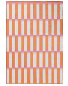 Flachgewebeteppich Rory Orange - 120 x 170 cm