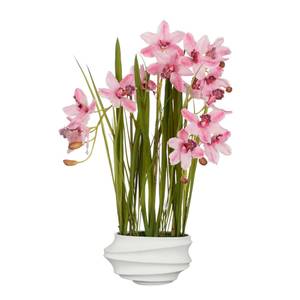 Plante artificielle Cymbidium Rose foncé - Polyrotin