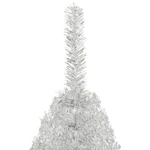 Künstlicher Halb-Weihnachtsbaum Silber - 120 x 210 x 120 cm