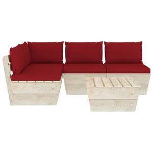 Mobilier de jardin (lot de 5) 3016490-9 Rouge - Brun rouge