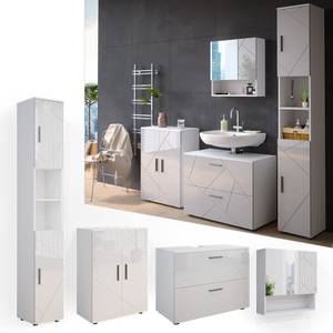 Mobilier de salle de bains Irma Blanc brillant - Blanc