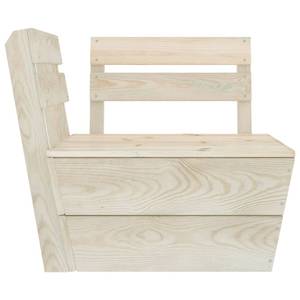 Salon de jardin en palette modulable Beige - Bois massif - Bois/Imitation - 60 x 30 x 60 cm