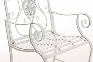 Chaises de jardin Punjab Blanc - Métal - 62 x 94 x 53 cm