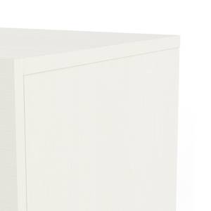 Nachttisch Éponine Weiß - Holzwerkstoff - 41 x 43 x 40 cm