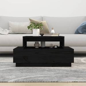 Couchtisch D294 Schwarz - Massivholz - 55 x 41 x 80 cm