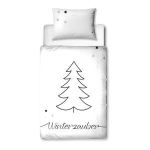 Babybettwäsche Weihnachten Winterzauber Schwarz - Weiß - Textil - 100 x 135 x 1 cm