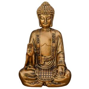 Statue Bodhi Gold Gold - Kunststoff - 6 x 14 x 9 cm