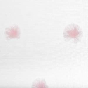 voilage multi pom rose 140x240, rose Rose foncé - Textile - 140 x 240 x 1 cm