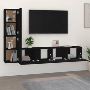 TV-Schrank 4er Set D619 Schwarz