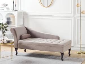 Chaise longue PESSAC Beige - Noir - Taupe