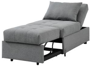 Fauteuil convertible LESNA Gris - Textile - 68 x 86 x 120 cm