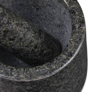 Granitmörser mit Stößel für Pesto Grau - Stein - 14 x 10 x 14 cm