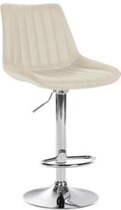 Tabouret de bar Toni Blanc crème