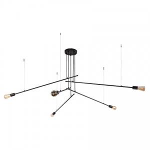 Lampe à suspension AMINA Noir - Métal - 200 x 180 x 200 cm