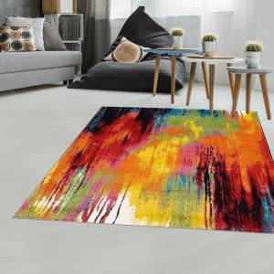 Tapis carre BELOR 1 160x160 multicolore 160 x 160 cm